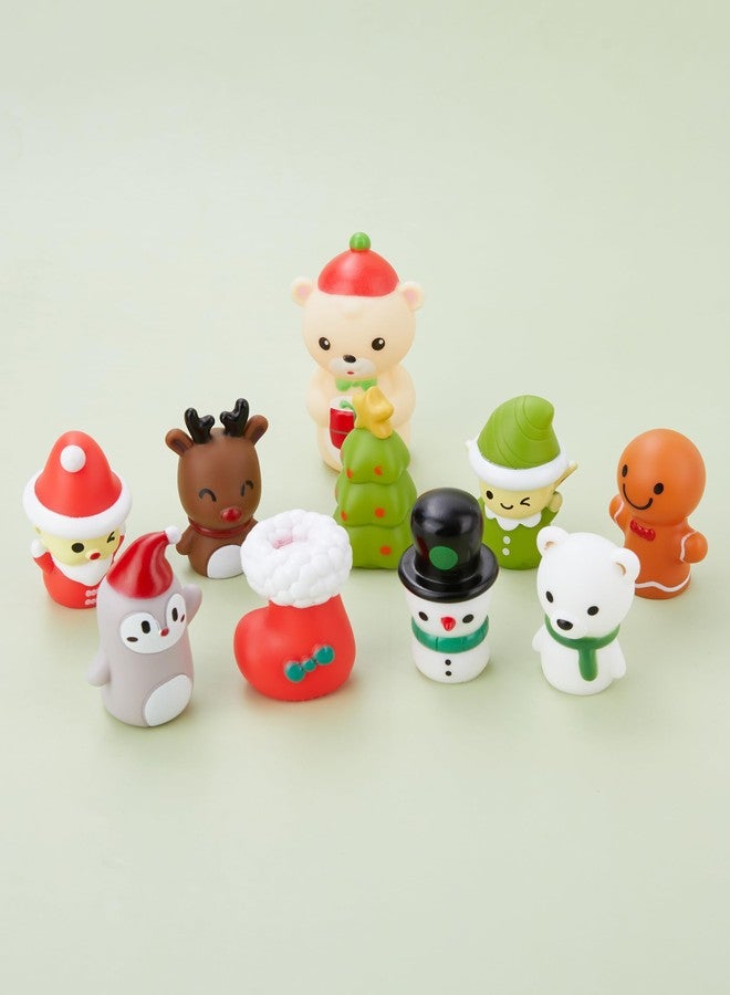 AQKILO Christmas Finger Puppet Set, Christmas Puppet Show Theater Props, Educational, Bath Toys - Image 4